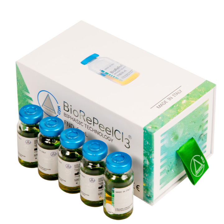 biorepeel chemical peel product bottles