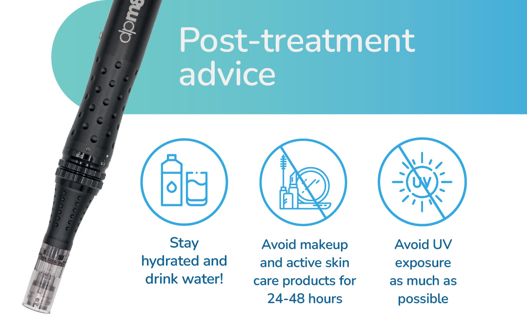 demapen microneedling post treatment advice